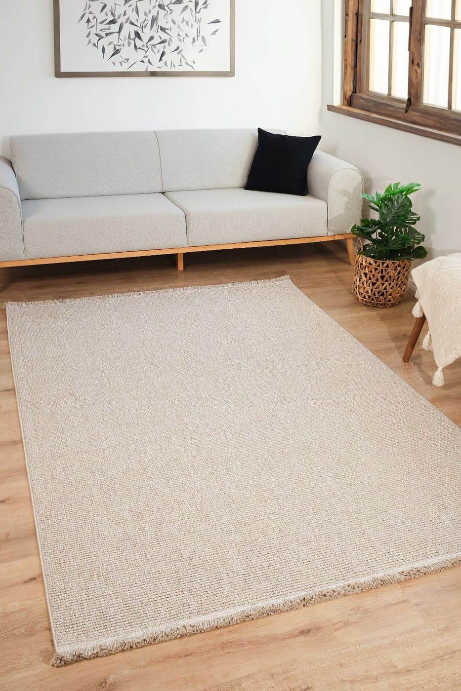 Ecoloop EC001 — Kreasyon Halı Ecoloop koleksiyonu — beyaz dikdörtgen halı