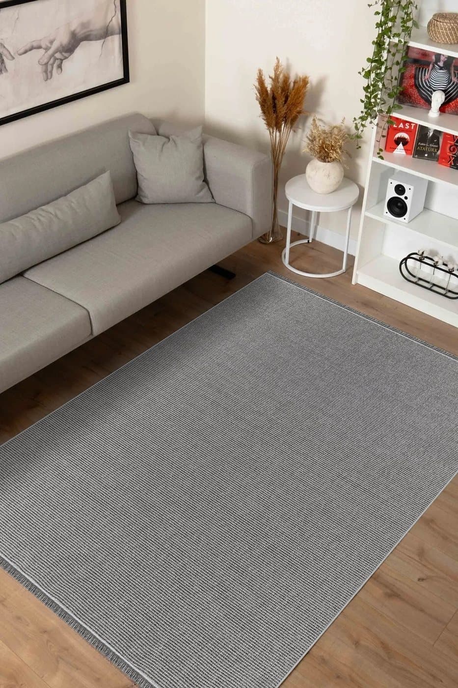 Ecoloop EC002 — Kreasyon Halı Ecoloop koleksiyonu — gri dikdörtgen halı