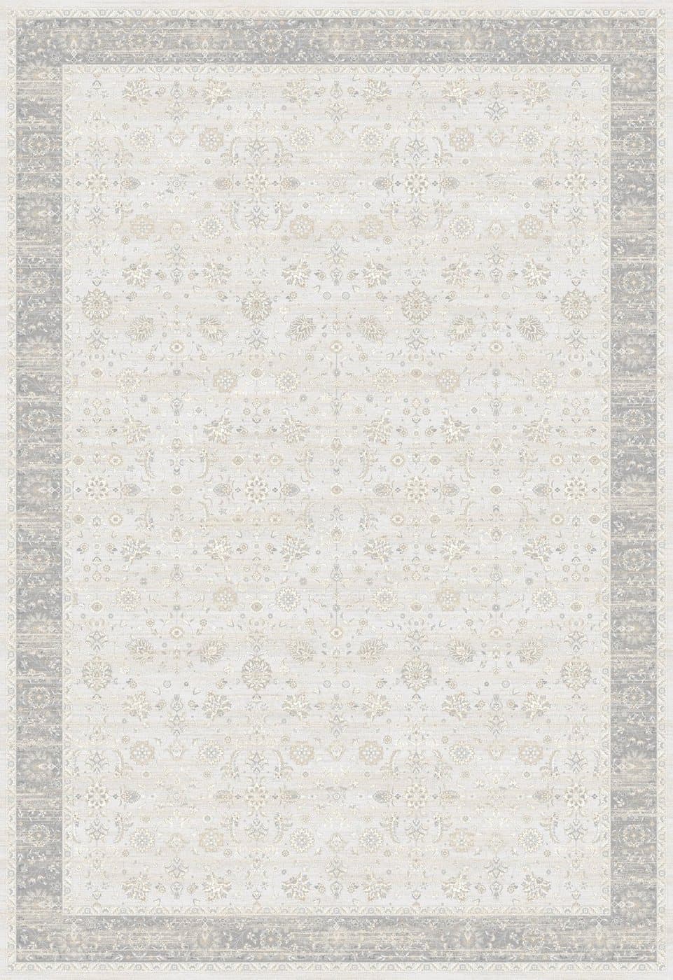 Modern 100 MD016 — Kreasyon Halı Modern 100 koleksiyonu — krem gri dikdörtgen halı — %100 Bambu Viskon