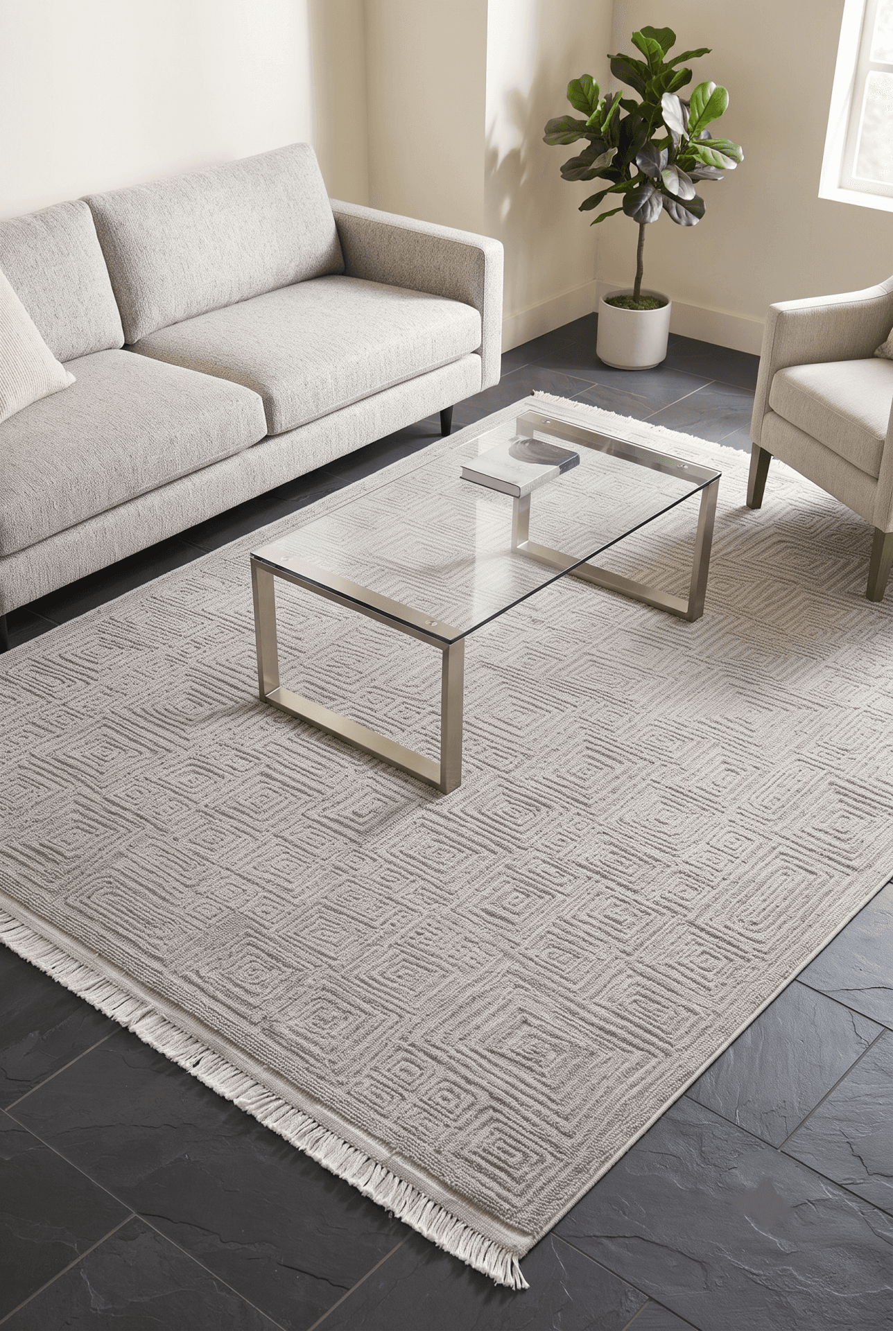Country 7323A Krem — Pastel Halı Country koleksiyonu — dikdörtgen halı