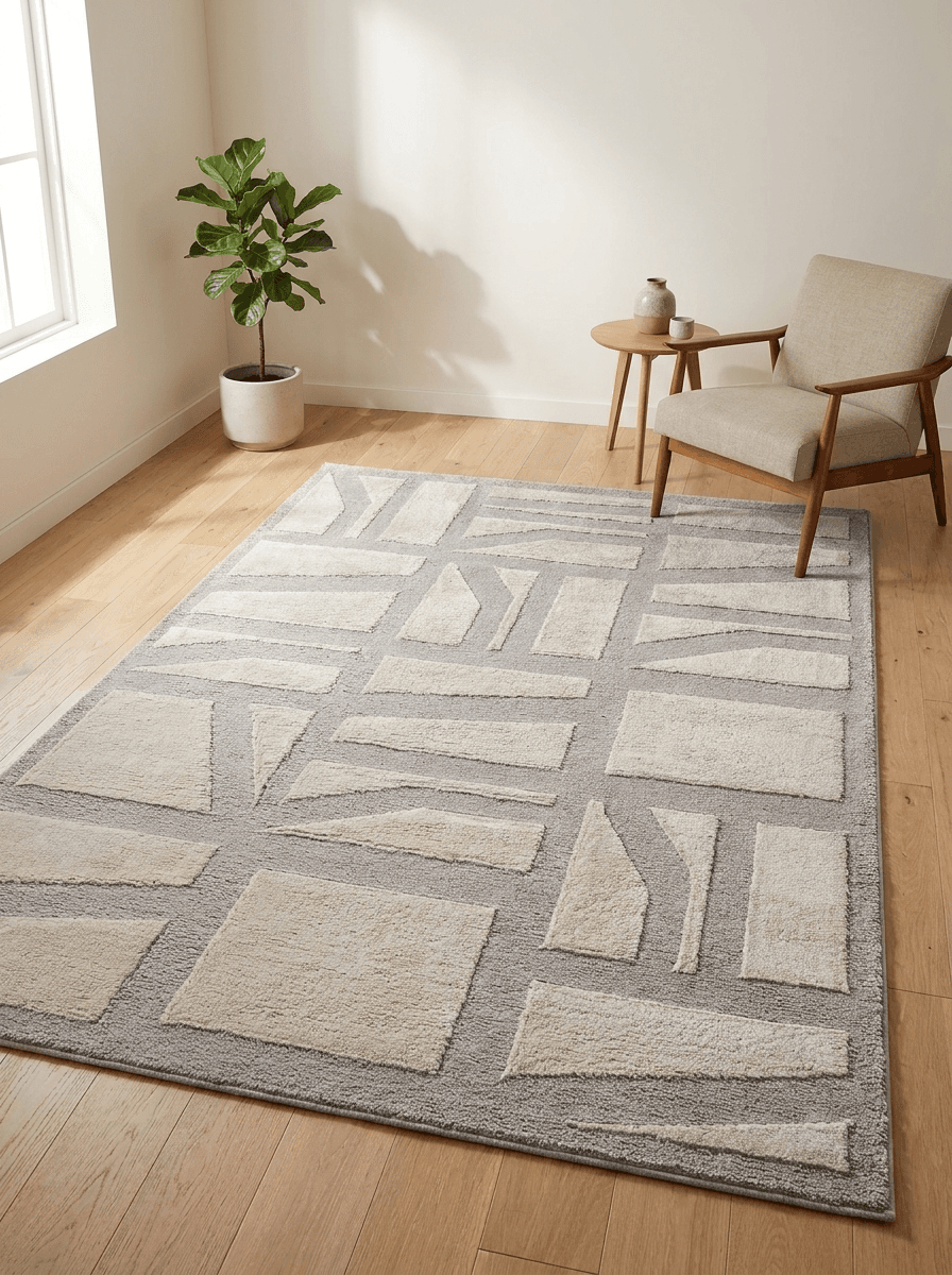 Cozy C3936A — Pastel Halı Cozy koleksiyonu — krem gri dikdörtgen halı