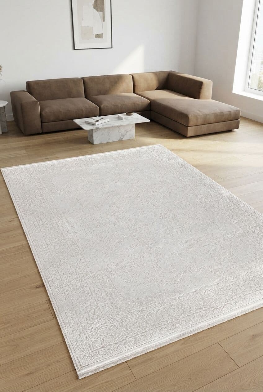 Esila D282F Gri — Pastel Halı Esila koleksiyonu — dikdörtgen halı