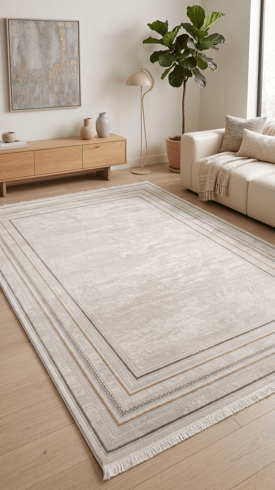 Evole 217B Krem Gri — Pastel Halı Evole koleksiyonu — dikdörtgen halı