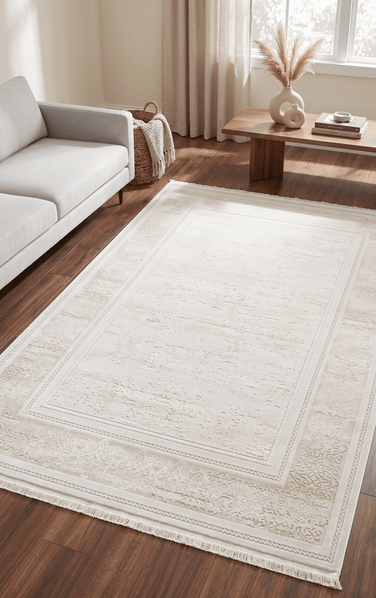 Evole 220C Krem Bej — Pastel Halı Evole koleksiyonu — dikdörtgen halı