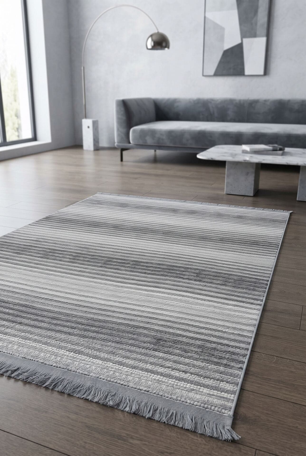 İnova E6872 — Pastel Halı İnova koleksiyonu — gri dikdörtgen halı