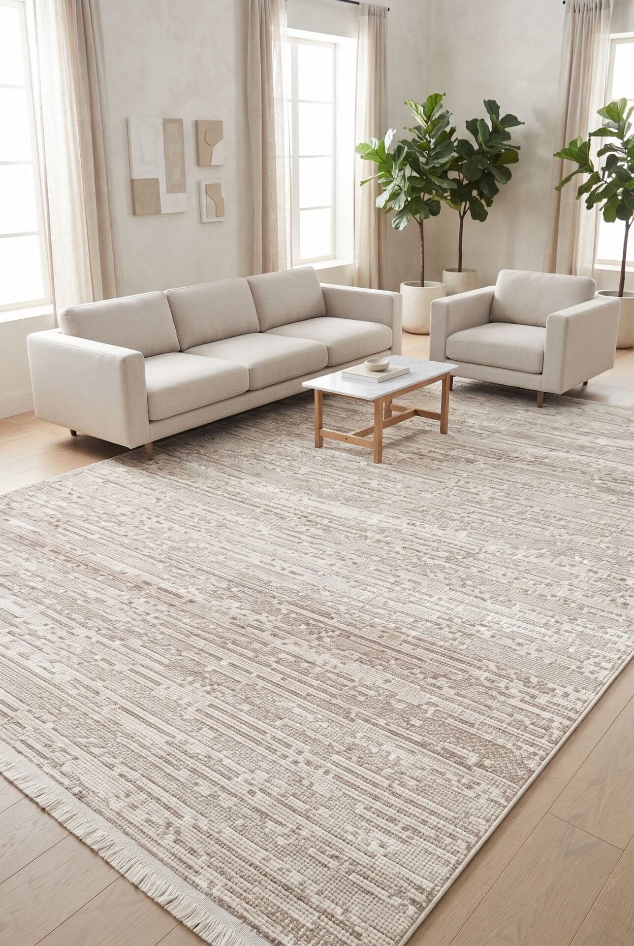 İnova PS988V9 Krem — Pastel Halı İnova koleksiyonu — dikdörtgen halı
