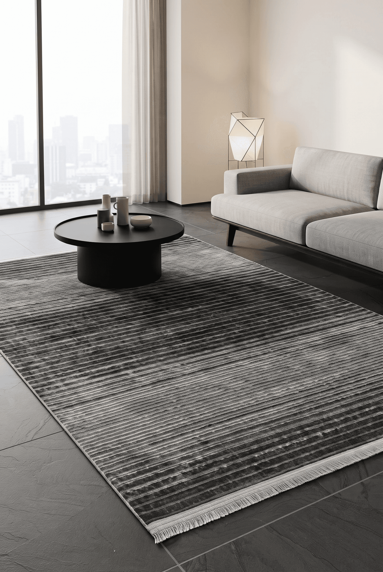 Line E5579 Antrasit — Pastel Halı Line koleksiyonu — dikdörtgen halı