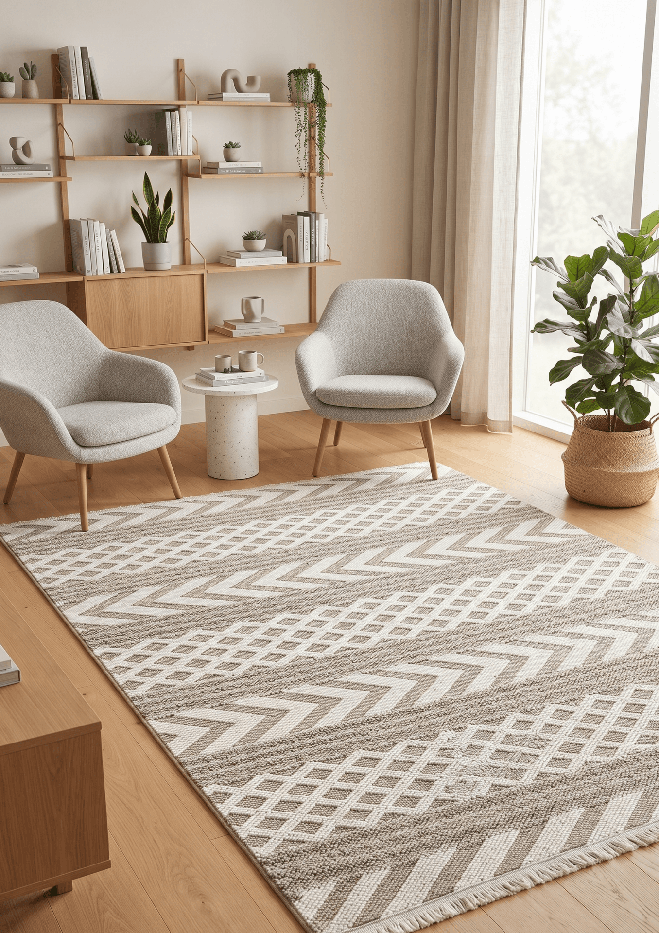 Loop&Loop 13867 — Pastel Halı Loop&Loop koleksiyonu — kahve dikdörtgen halı