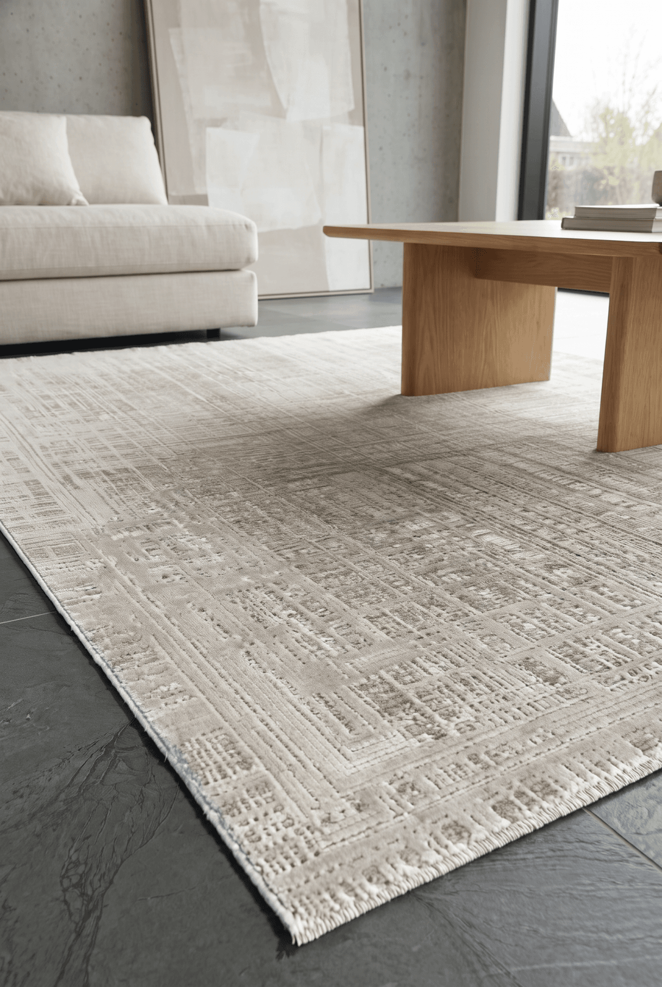 Lorenza 503C Bej — Pastel Halı Lorenza koleksiyonu — dikdörtgen halı