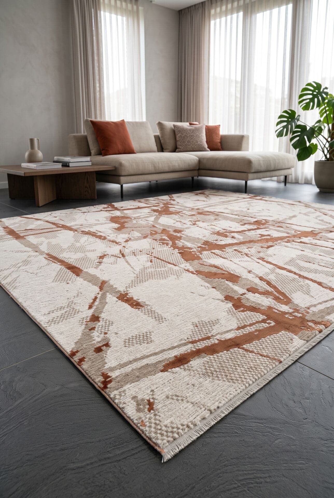 Lorenza 510E Terra — Pastel Halı Lorenza koleksiyonu — dikdörtgen halı