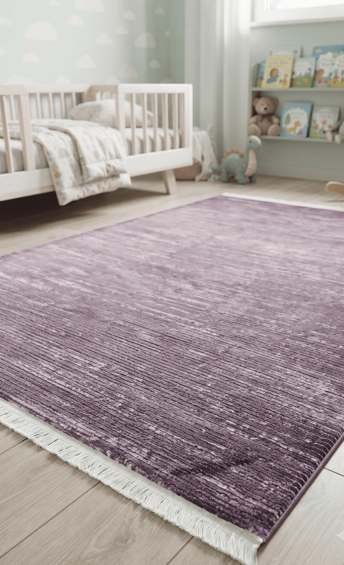 Mercan 9365A Mor — Pastel Halı Mercan koleksiyonu — dikdörtgen halı