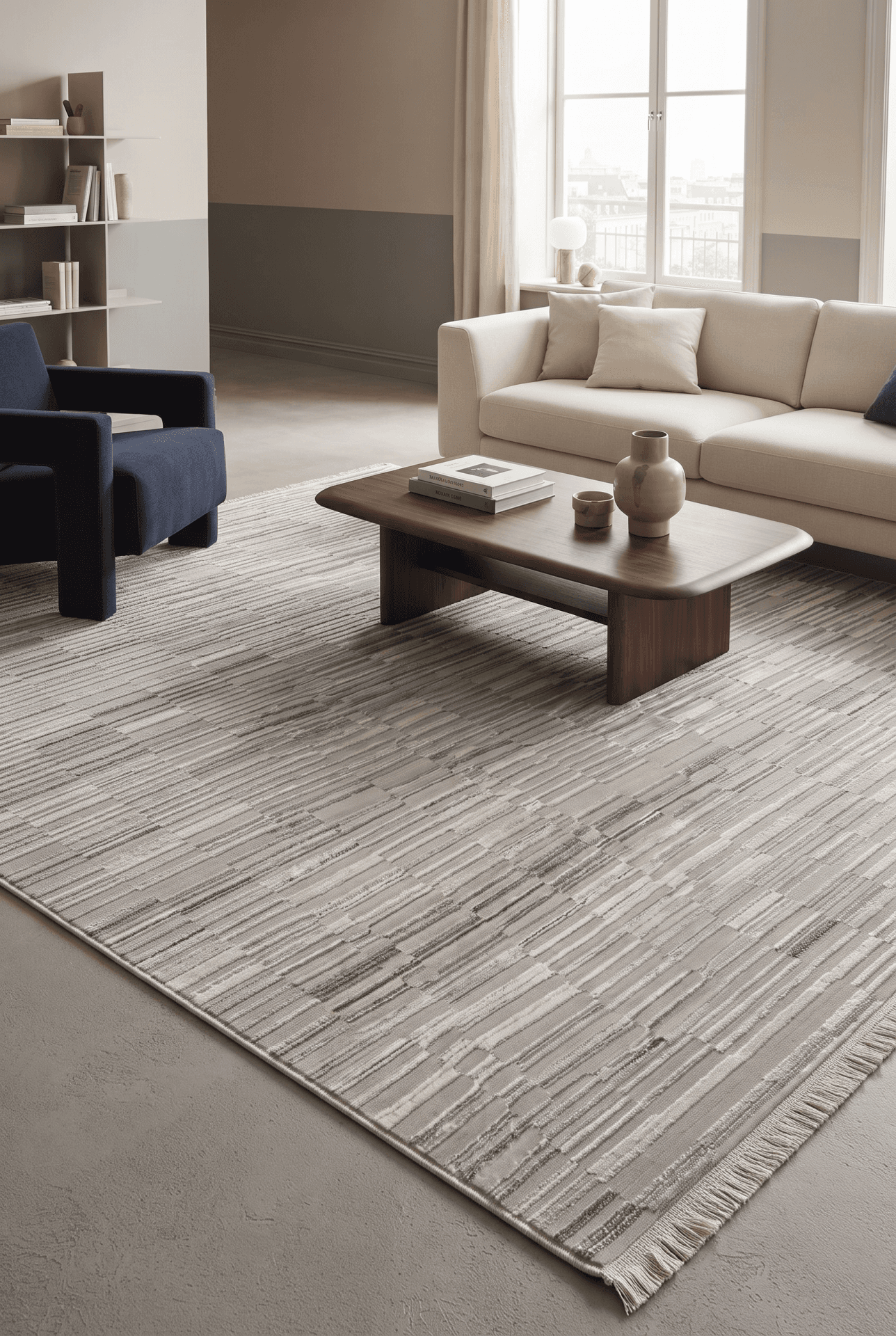 Ocean 30791A Gri — Pastel Halı Ocean koleksiyonu — dikdörtgen halı
